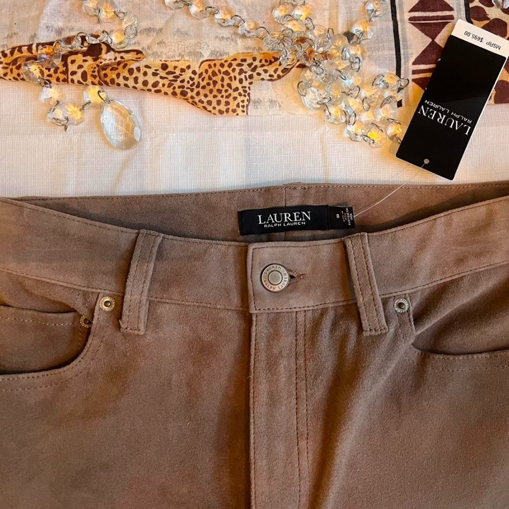 Women’s Ralph Lauren Brown Trousers Size 8. NWT!